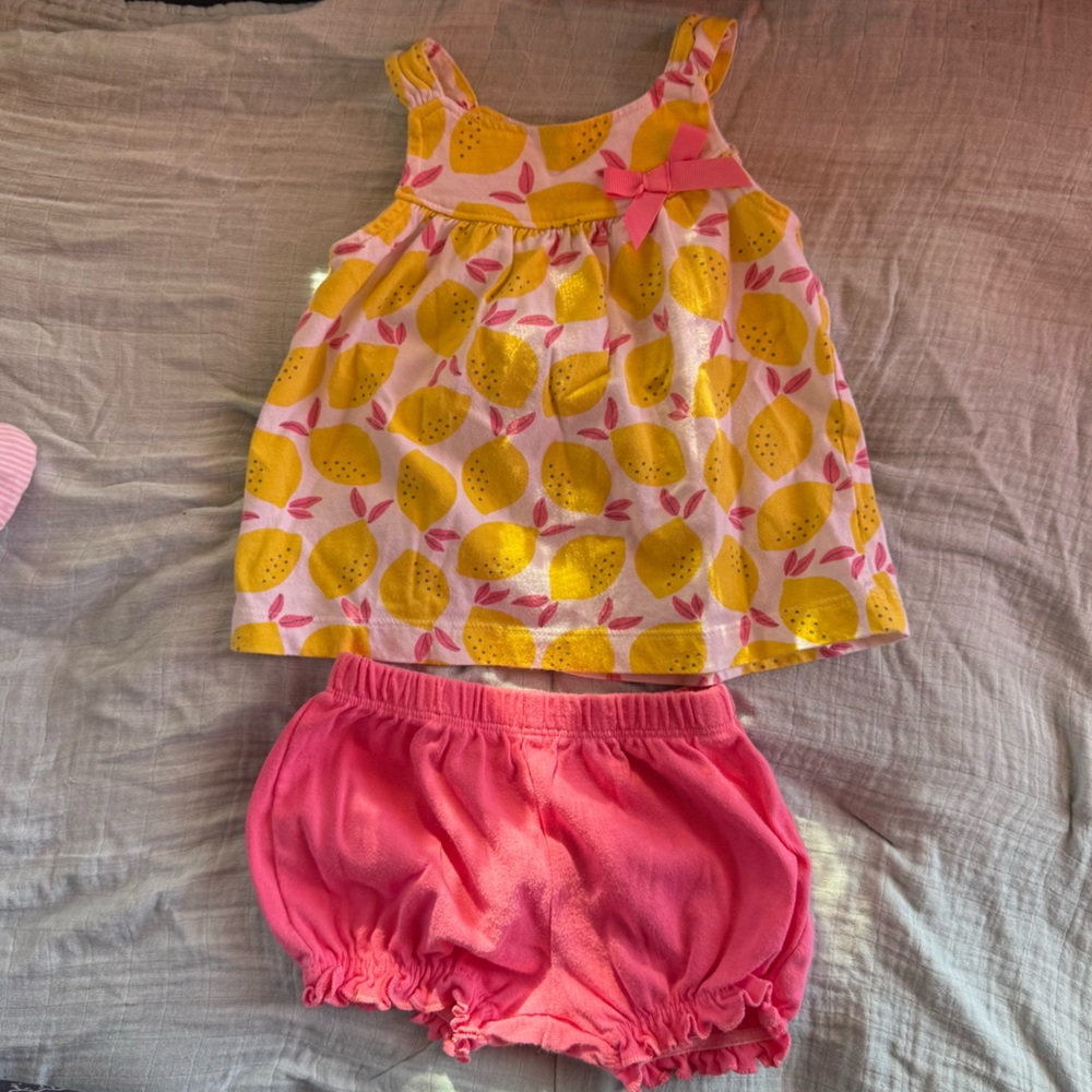Cartier Yellow and Pink Baby Romper - Picture 2 of 4